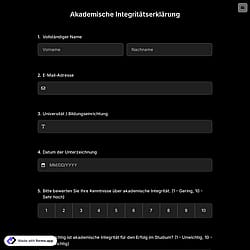 Akademische Integritätserklärung