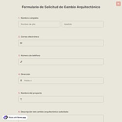 Formulario de Solicitud de Cambio Arquitectónico