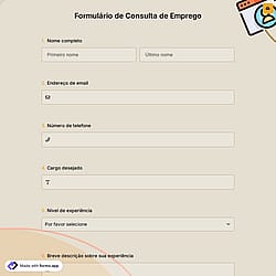 Formulário de Consulta de Emprego
