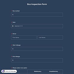 Bus Inspection Form