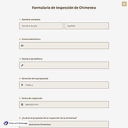 Formulario de Inspección de Chimenea