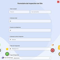 Formulaire de Inspection de Site