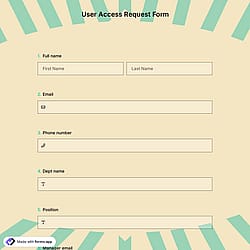 User Access Request Form