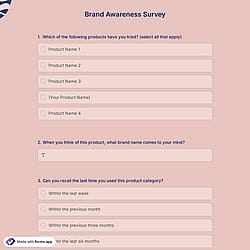 Brand Awareness Survey