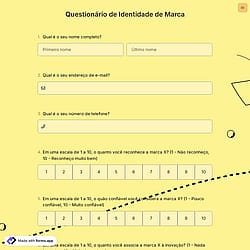 Questionário de Identidade de Marca