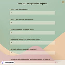 Pesquisa Demográfica de Negócios