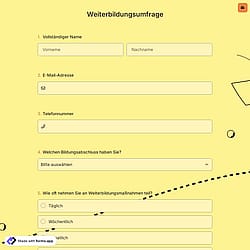 Weiterbildungsumfrage