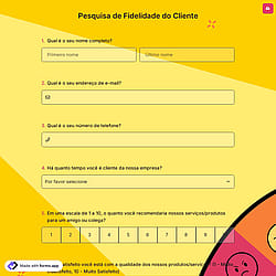 Pesquisa de Fidelidade do Cliente