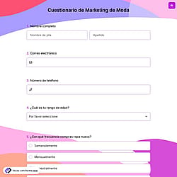 Cuestionario de Marketing de Moda