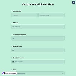 Questionnaire Médical en Ligne