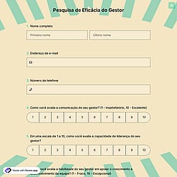 Pesquisa de Eficácia do Gestor