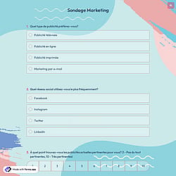 Sondage Marketing