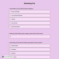 Marketing Poll