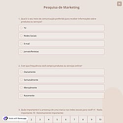 Pesquisa de Marketing