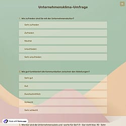 Unternehmensklima-Umfrage