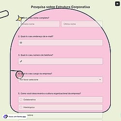 Pesquisa sobre Estrutura Corporativa