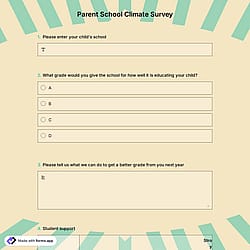 Parent School Climate Survey