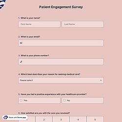 Patient Engagement Survey