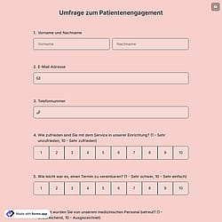 Umfrage zum Patientenengagement