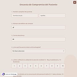 Encuesta de Compromiso del Paciente