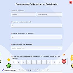 Programme de Satisfaction des Participants