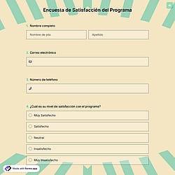 Encuesta de Satisfacción del Programa