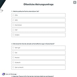 Öffentliche Meinungsumfrage