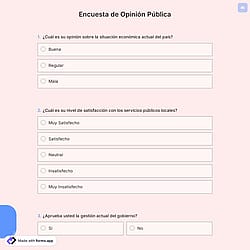 Encuesta de opinión pública