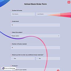 School Book Order Form