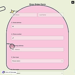 Door Order Form