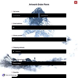 Artwork Order Form