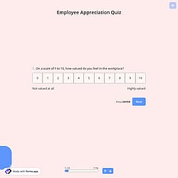 Employee Appreciation Quiz