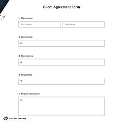 Client Agreement Form