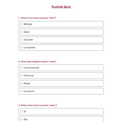 Turkish Quiz