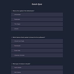 Dutch Quiz