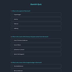 Danish Quiz