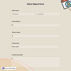 Client Report Form