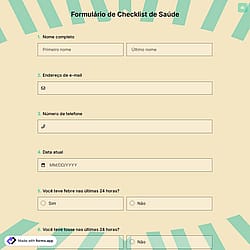 Formulário de Checklist de Saúde
