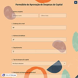 Formulário de Aprovação de Despesas de Capital