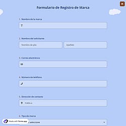 Formulario de Registro de Marca
