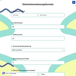 Sicherheitsverletzungsformular