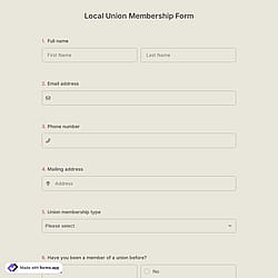 Local Union Membership Form