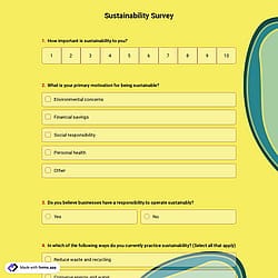 Sustainability Survey