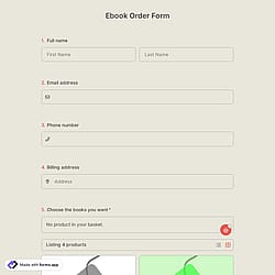Ebook Order Form