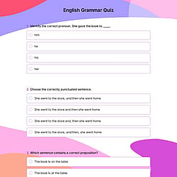 English Grammar Quiz