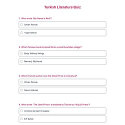 Turkish Literature Quiz