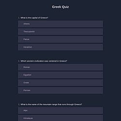 Greek Quiz