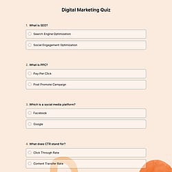 Digital Marketing Quiz