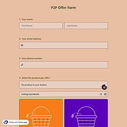 P2P Offer Form