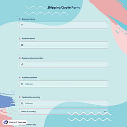 Shipping Quote Form